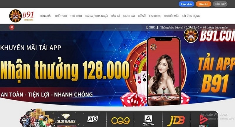 Đánh giá B91 - Ưu thế của một nhà cái lớn mạnh toàn cầu