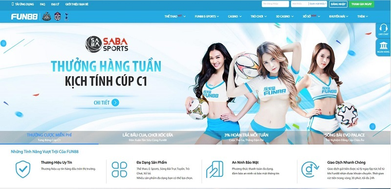 Fun88 - Hái ra tiền cùng nhà cái đẳng cấp hàng đầu 2023